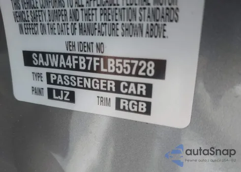 2015 Jaguar Xk from USA, damaged, VIN SAJWA4FB7FLB55728